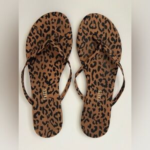 Tkees Studio Exotic Cheetah-Print Flip Flops